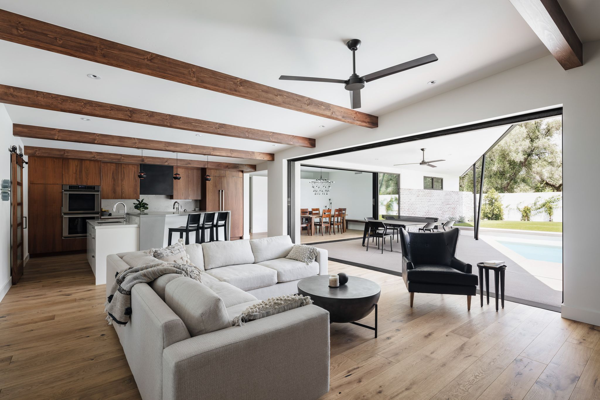 Interior of the Arcadia residence following renovation